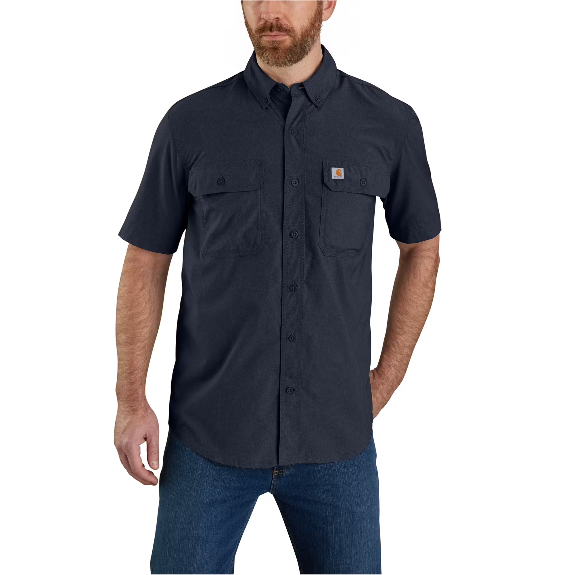 Carhartt Force Sun Defender Chambray Relaxed Short Sleeve Shirt from Columbia Safety